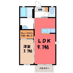 小山駅 徒歩27分 1階の物件間取画像